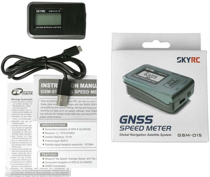 Produktbild SkyRC GPS Geschwindigkeits Messgerät (Drohnen GPS, Universal)