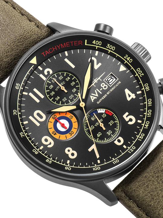 Image du produit AVI-8 AV-4011-0E Hawker Hurricane Chronographe 42mm 5ATM (Chronographe, 42 mm)