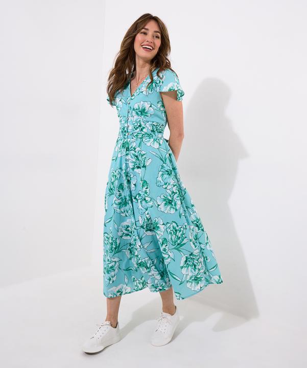 Actual product image Joe Browns Button Through Short Sleeve Floral Dress