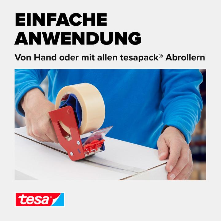 Produktbild tesa tesapack ULTRA STRONG Paketklebeband - PVC Packband für festes Verpacken und sicheres Bündeln (38 mm)