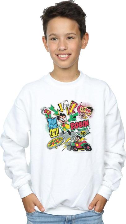 Produktbild Teen Titans Go Robin Montage Sweatshirt Jungen (152, 158)
