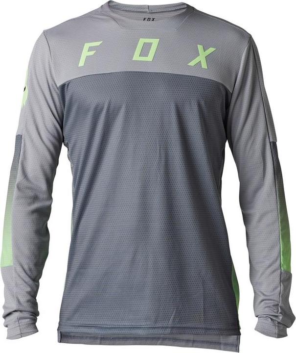Fox Jersey 23 Defend Ls Cekt Lt Gry M (M)