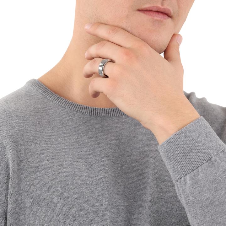 Immagine prodotto S.Oliver Ringe für Herren, Edelstahl (62, Acciaio)