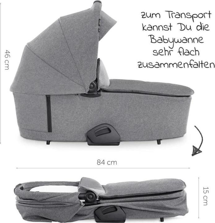 Produktbild Hauck Vision X Set Silver Melange Grey