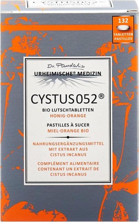 Actual product image Cystus 052 Infection blocker with cystrose HoneyOrange (132 Piece, Pills, 185 g)