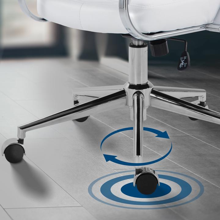 Image du produit CLP Chaise de bureau Oakland réglable en hauteur et pivotante