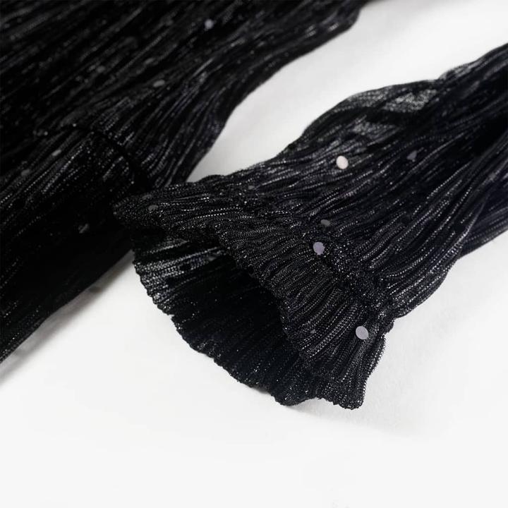 Produktbild VidaXL Kinderkleid mit Langen Ärmeln Schwarz 104,Aussenmaterial (104)