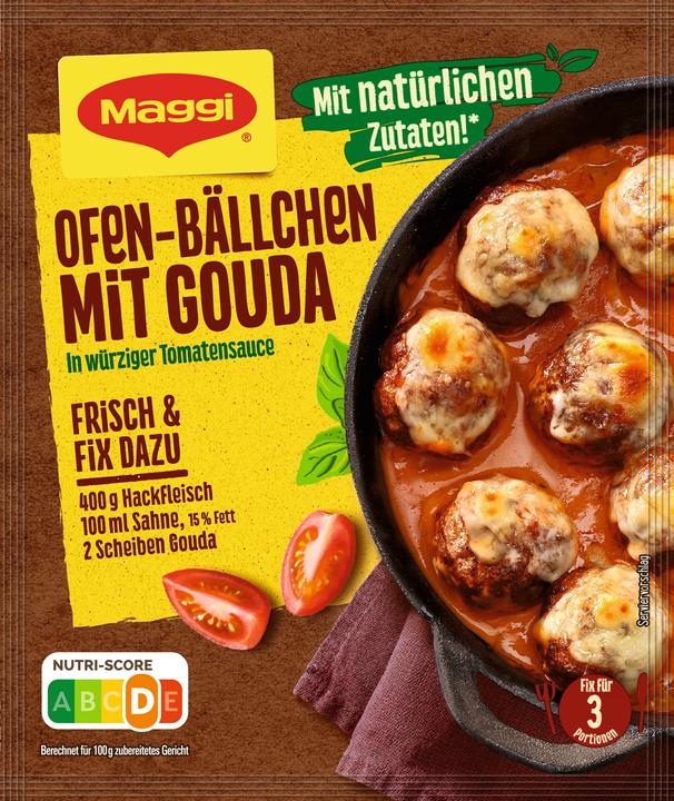 Actual product image Maggi Oven balls with Gouda (43 g)