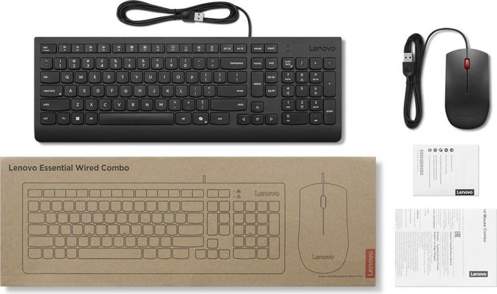 Produktbild Lenovo Essential Wired Combo (CH, Kabelgebunden)