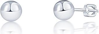 JVD Minimalist silver stud earrings SVLE1502XH200 - Diameter: 0.4 cm