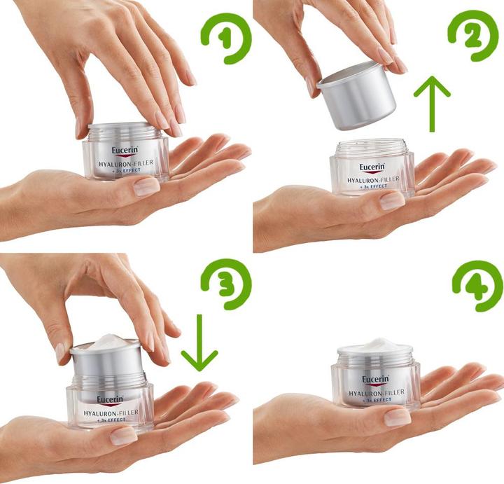 Actual product image Eucerin HYALURON-FILLER Day SPF 15 for dry skin refill capsule (50 ml, Day cream, SPF 15)