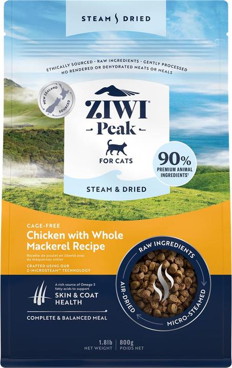 Image du produit Magni Ziwipeak - Steam & dried chicken, cat 800 gr. - (zp076) (Adulte, 1 pcs, 800 g)