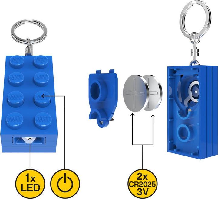 Produktbild LEGO Legostein 2x4 blau - Schlüsselanhänger