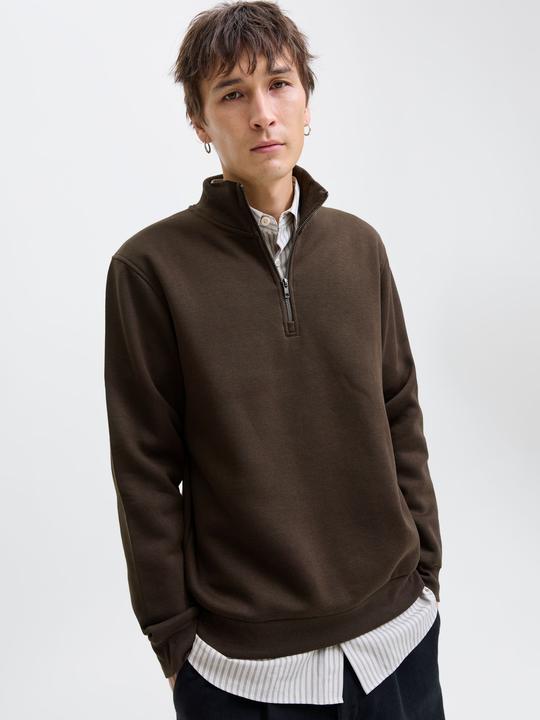 Image du produit Jack & Jones Unicolore Sweat-shirt avec demi-zip Sweat-shirt avec demi-zip (L)