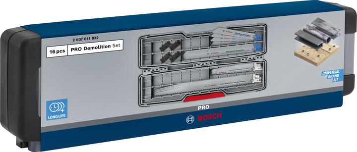 Produktbild Bosch Professional Zubehör PRO Tough Box Demolition Blatt-Set, 16-tlg.