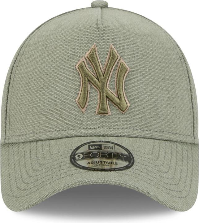 Produktbild New Era A-Frame Trucker Leinen Cap - New York Yankees oliv (One Size)