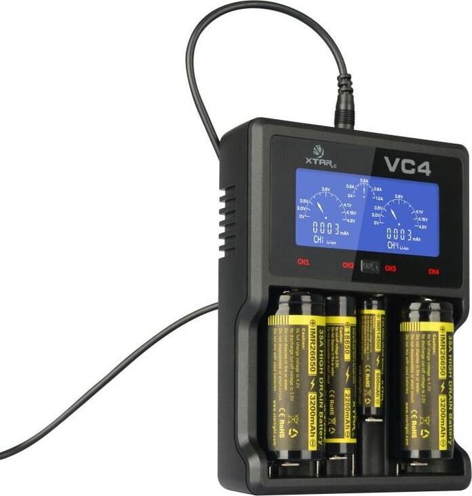 Image du produit Xtar VC4 (1 pcs, A, C, D, AA, AAA, AAAA, Chargeurs sans batterie)