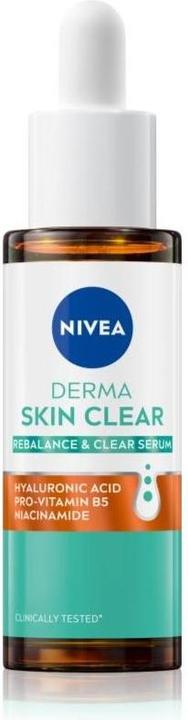 Actual product image NIVEA - Derma Skin Clear Serum 30 ml regenerating and deeply hydrating skin serum (30 ml)