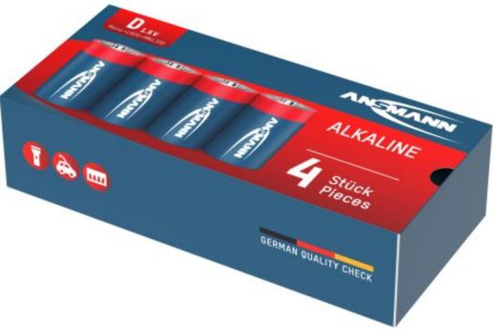 Produktbild Ansmann Mono (D)-Batterie Alkali-Manga (4 Stk., D, 1300 mAh)