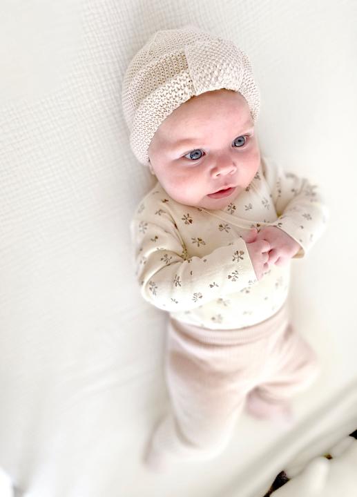 Produktbild nordic coast company 2er Set Baby Turban Natur & Kupfer