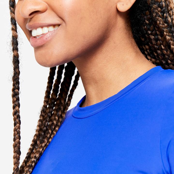 Immagine prodotto Domyos Crop top da donna con maniche lunghe - stampa blu (XS)
