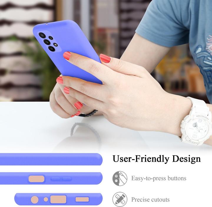 Actual product image Cadorabo TPU Liquid Silicone Case Cover for Samsung Galaxy A23 4G / 5G (Samsung Galaxy A23, Samsung Galaxy A23 5G)