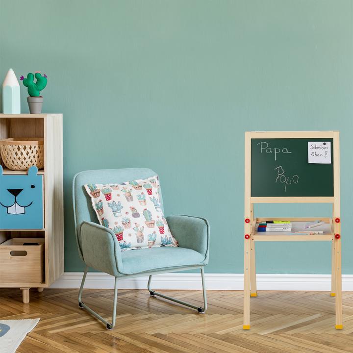 Actual product image Relaxdays Standing Chalk- and Whiteboard for Kids
