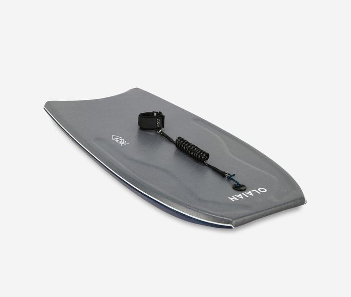 Actual product image Olaian Bodyboard Fortgeschrittene Double Stringer BB500 grau/gelb