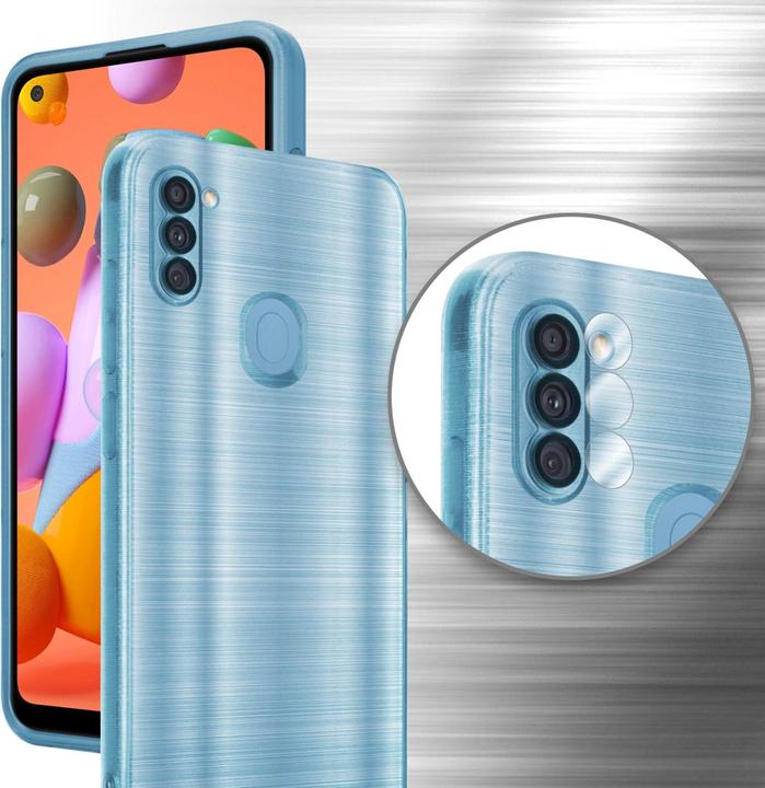 Actual product image Cadorabo Case for Samsung Galaxy A11 / M11 in TPU Brushed Camera Protector LM160 Style (Samsung Galaxy A11, Samsung Galaxy M11)