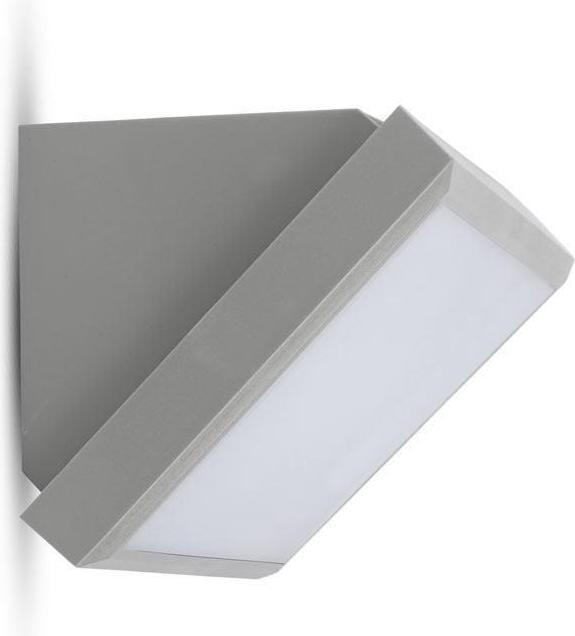 Image du produit V-TAC VT8055N Paysage extérieur à LED 20 W Lumière douce, grande, 4200 K, corps gris, IP65 (2050 lm)