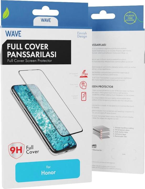 Produktbild Wave Full Fit -panssarilasi, Honor 8X / Honor 9X Lite, musta (1 Stück, Honor 9X Lite, HTC 8X)