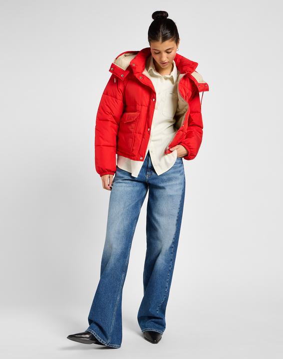 Actual product image Lee Quilted jacket Hooded Short Puffer (S)