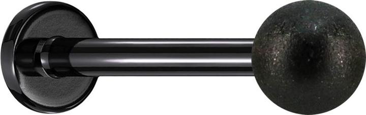 Star Piercing Micro Labret schwarz mit Kugel gesprenkelt (Chirurgenstahl 316L, ohne Messing)