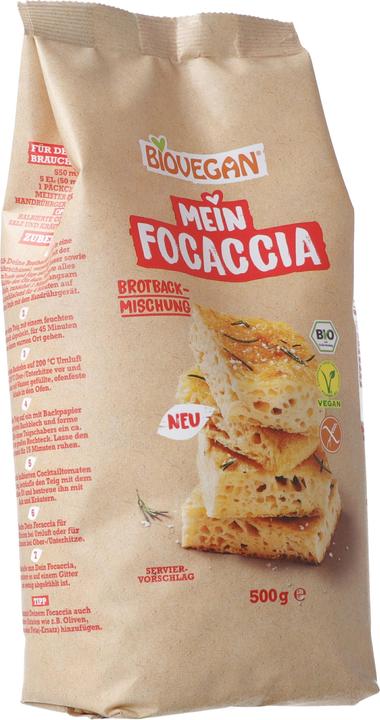 Biovegan Mein Focaccia Brotbackmischung vegan (500 g)