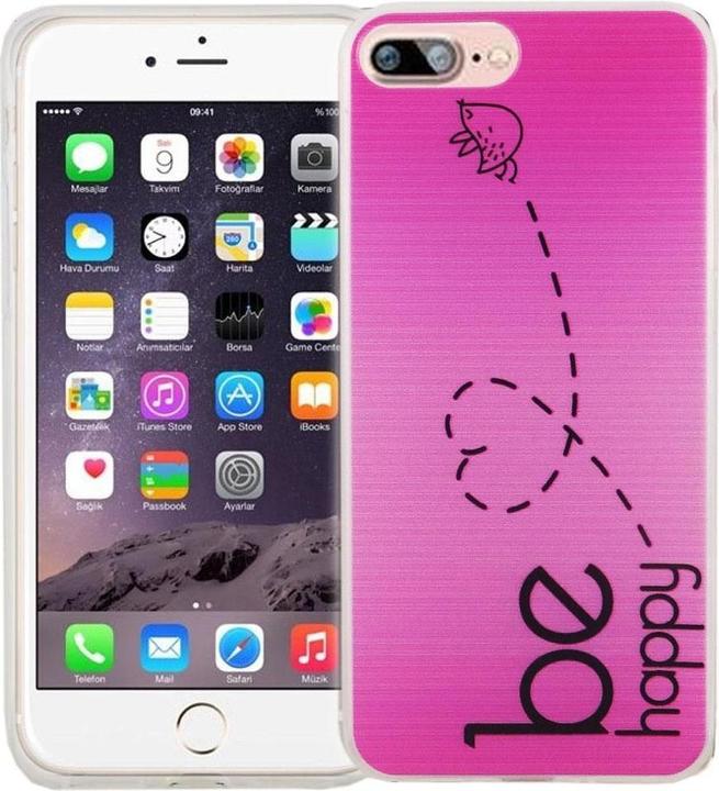Produktbild König Design Apple iPhone 8 Plus Hülle Case Handy Cover Schutz Tasche Schutzhülle Bumper Pink (Apple iPhone 8 Plus)