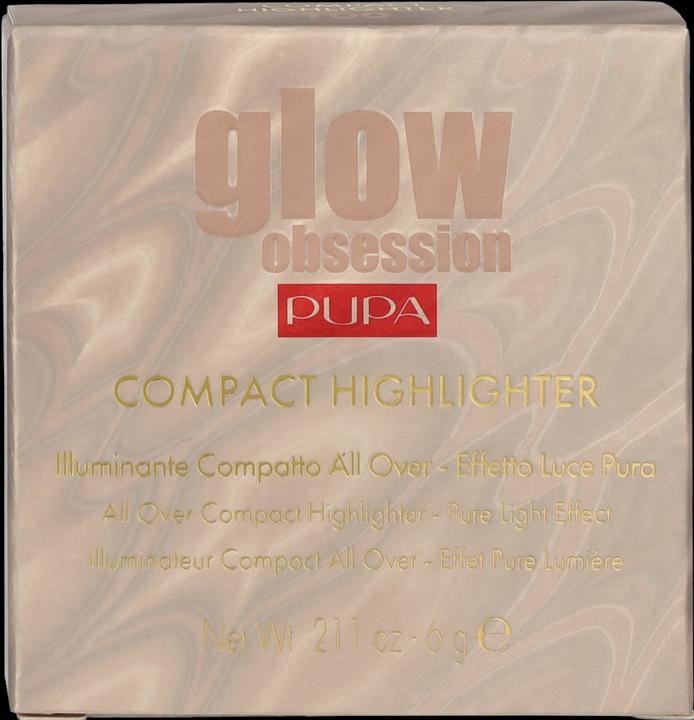 Productafbeelding Pupa Milano Pupa Glow Obsession Compact Highlighter 100 Licht Goud 6g (#100 Licht, Markeerstift, 6 g)