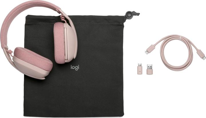 Logitech ZONE VIBE WIRELESS MS - ROSE,A00167/A00172,MS,MFI - EMEA (20 h, Sans fil)