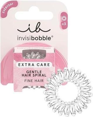 Actual product image Invisibobble Hair Tie Extra Care crystal clear 3 pcs. (Hair tie)