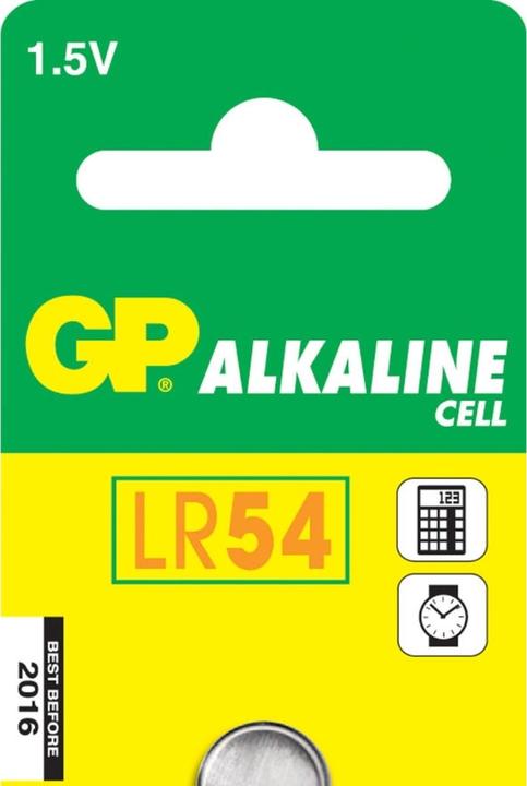 Actual product image GP Batteries GP Button cell Alkaline LR54 1.5V, 1 pc. (1 pcs., AG10, 44 mAh)