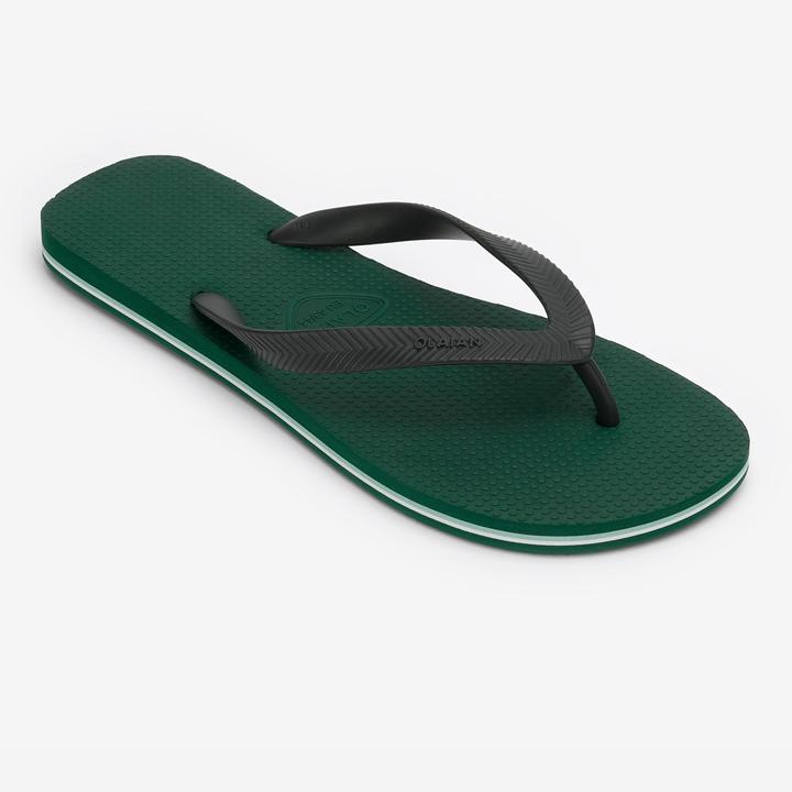 Olaian Zehensandalen Herren 500 grün (40)