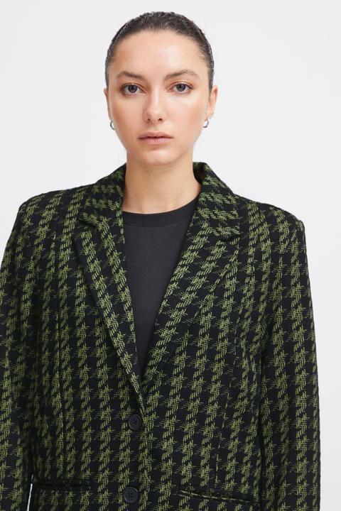 Actual product image Ichi IHKATE HOUNDSTOOTH OVERSIZE BL 20120294 (L)