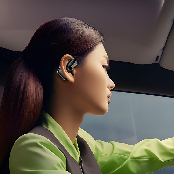 Actual product image Dudao OWS U4A Bluetooth 5.3 IPX5 business headset - black (Wireless)