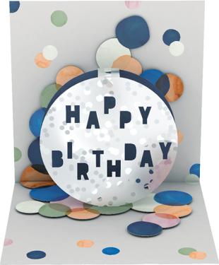 Actual product image Pop-up card - Happy Birthday Disco (1 pcs.)