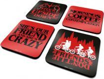 Image du produit Pyramid Stranger Things - Phrases (4 x, Dessous de verre)