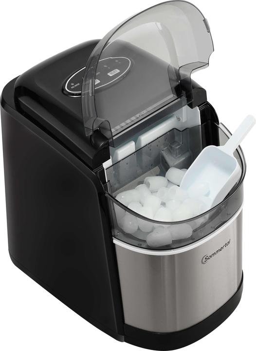 Produktbild Sommertal Eiswürfelmaschine – Schnelle Eisproduktion (12kg/Tag), Zwei Würfelgrössen, Energiesparmodus