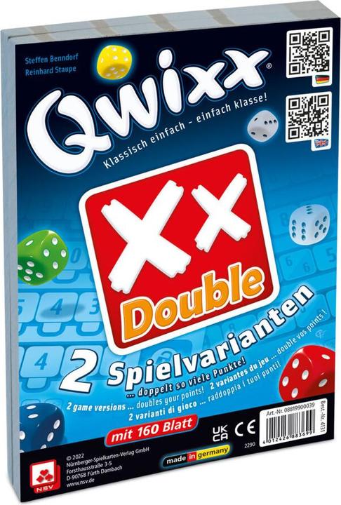 Actual product image Cartamundi Extension Qwixx Double Additional Block (German)
