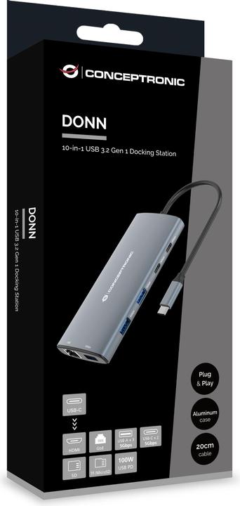 Immagine prodotto Conceptronic USB Typ-C auf HDMI/USB 3.0/ USB Typ-C (USB-C, 1 Porti)
