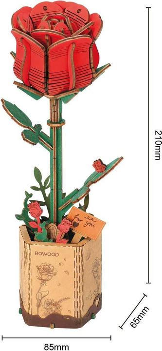 Produktbild Robotime TW042 - Rote Rose