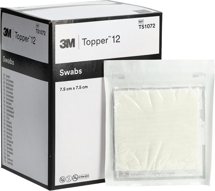 Topper 12 NW Compresses 7.5x7.5cm stériles 80 pces