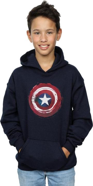 Produktbild Captain America Splatter Shield Kapuzenpullover Jungen (140, 146)